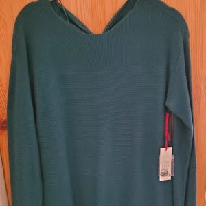Elle emerald green tunic sweater